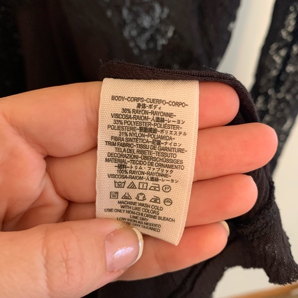 Free People Black Lace Tunic - Picture 5 of 7